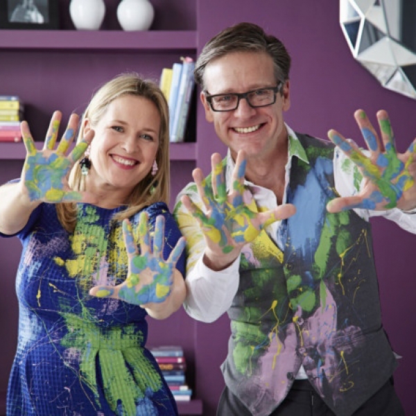 Sophie Robinson and Daniel Hopwood from The Great Interior Design Challenge
