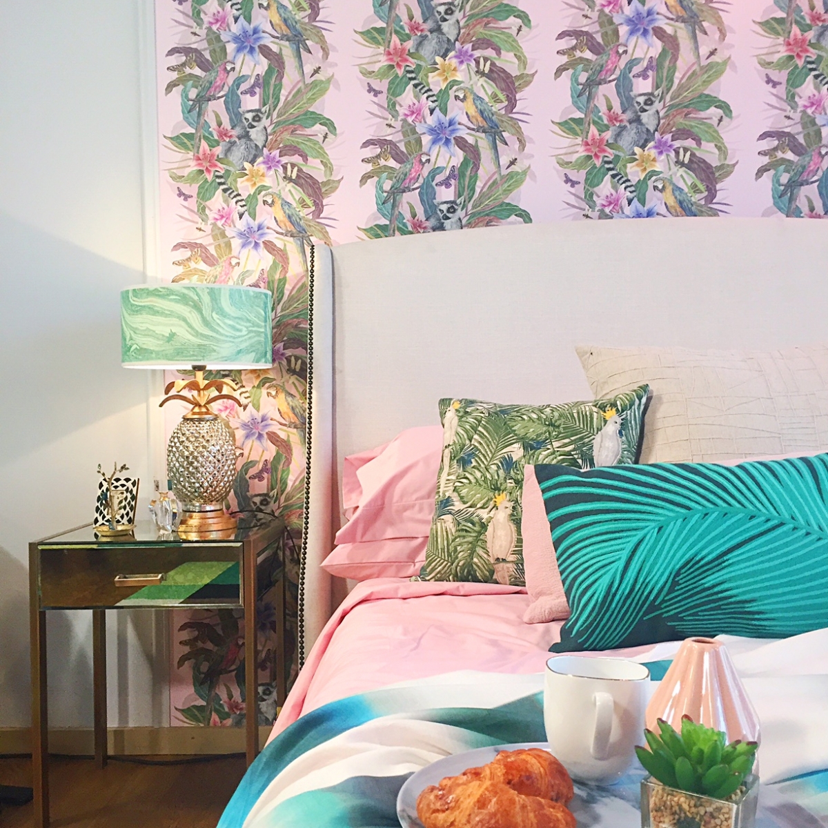 Tropical headboard