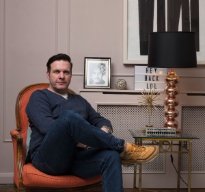 Interior designer Oliver Thomas from The great interior design challenge at his home