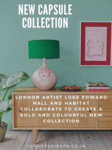 Artist Luke Edward Hall and Habitat collaborate for a limited edition collection. #habitat #lukeedwardhall #sophierobinosn