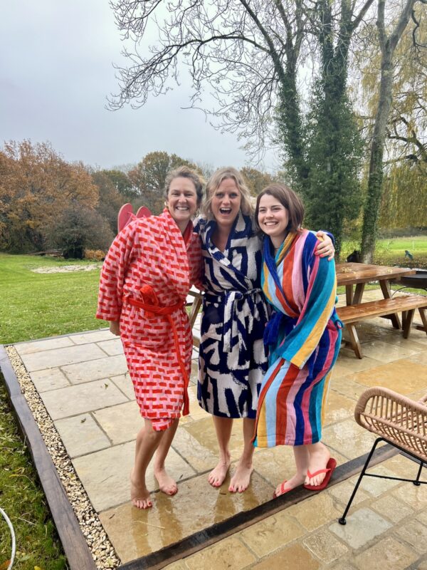Snuggle up in my new bathrobes at John Lewis Sophie Robinson